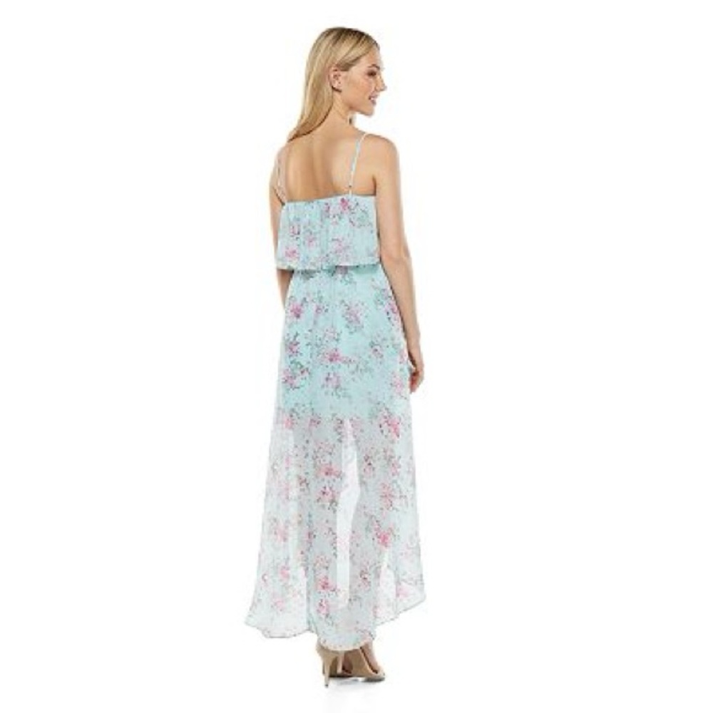 LC Lauren Conrad Disney Juniors' Cinderella Collection Floral High-Low Dress